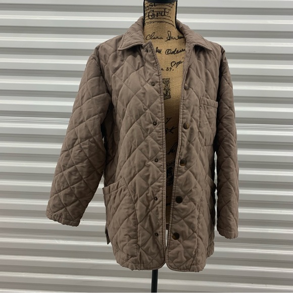 Bottega Veneta Caban Quilted Jacket EU42/US6 Beige Good Used Condition - Picture 1 of 16